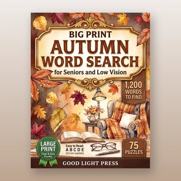 Cover of Big Print Autumn Word Search