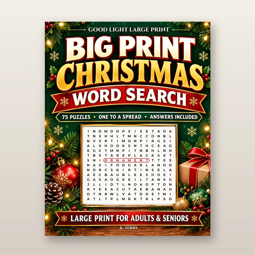 Cover of Big Print Christmas Word Search