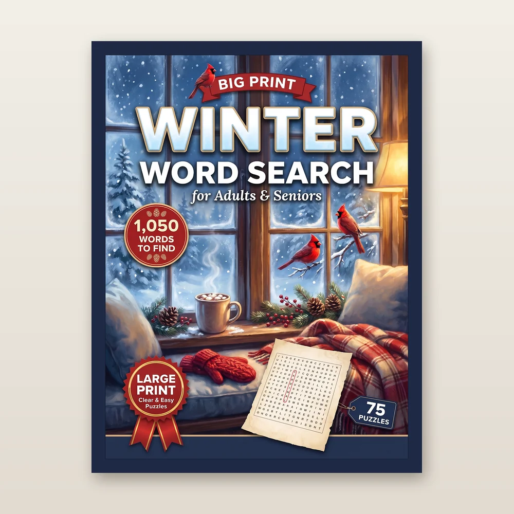 Cover of Big Print Winter Word Search
