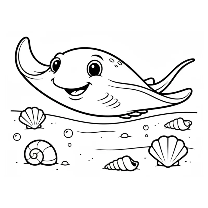Sample page 3 from Bold & Easy Sea Creatures